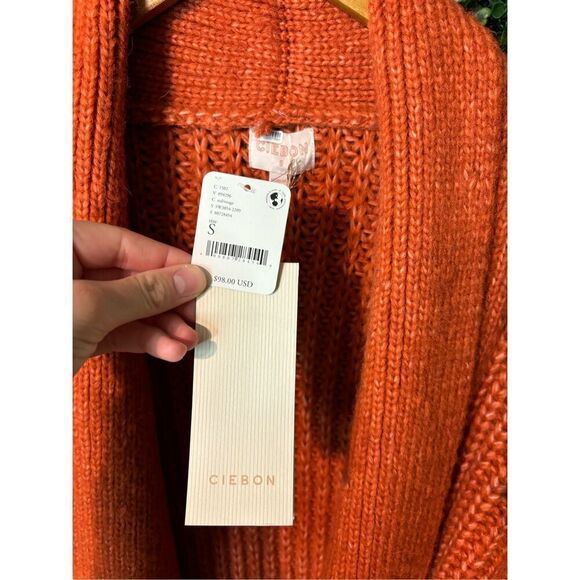 Free People Ciebon Karine Oversized Knit Cardigan Sz Small NWT - Picture 4 of 7